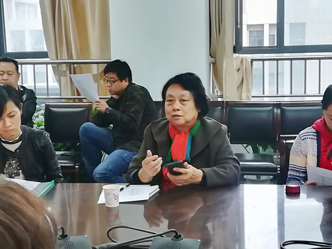 国家手语盲文研究中心副主任魏丹在发言